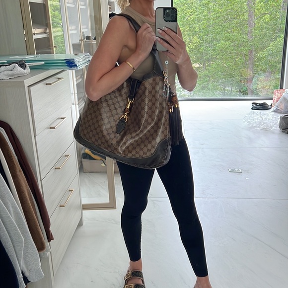 Gucci New Jackie Bag GG Coated Canvas Large - Picture 11 of 16